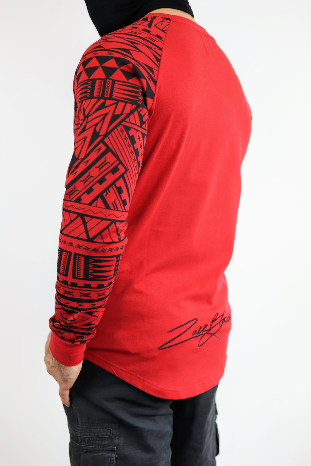 Premium Heavyweight RED/BLACK Long Sleeve – Zakk Black Apparel