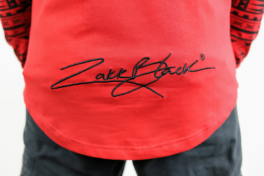 Premium Heavyweight RED/BLACK Long Sleeve – Zakk Black Apparel Premium Heavyweight RED/BLACK Long Sleeve – Zakk Black Apparel